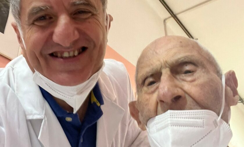 Nonno Giovanni, 107 anni e operato d'urgenza e con successo in Chirurgia a Molfetta